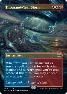 SJ Thousand-Year Storm (Borderless) - Double Masters 2022 (2X2) Double Masters 2022 Foil