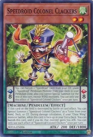 Speedroid Colonel Clackers - SUDA-EN006 - Common 1st Edition Supreme Darkness 1st Edition Singles