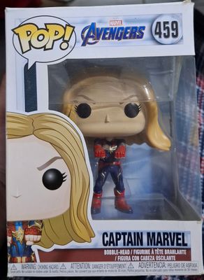 SH8 Captain Marvel Figura Funko Pop Avengers Figura Capitan Marvel *Caja Danada*