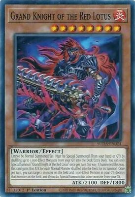 Grand Knight of the Red Lotus - SUDA-EN024 - Common 1st Edition Supreme Darkness 1st Edition Singles (espanol)