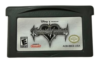 SH1 Kingdom Hearts Chain of Memories Nintendo Game Boy Advance Cartucho