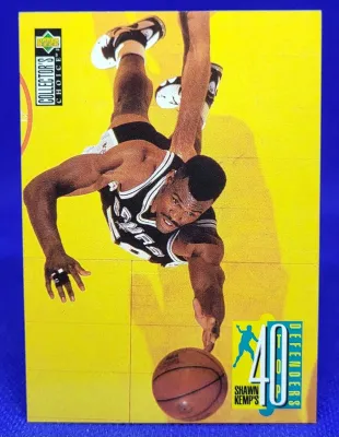 1995-96 UD Collector's Choice Shawn Kemp's Top 40 Defenders David Robinson #198