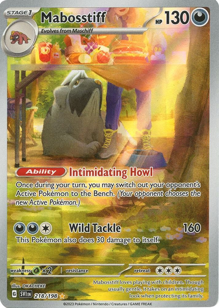 SJF Mabosstiff - 218/198 - SV01: Scarlet &amp; Violet Base Set (SVI) SV01: Scarlet &amp; Violet Base Set
