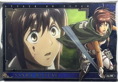 SH BANDAI Attack on Titan Final Season Sasha Blouse No 6 Wafer Card Japan Anime