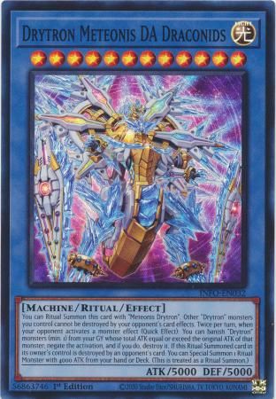 Drytron Meteonis DA Draconids - INFO-EN032 - Super Rare 1st Edition The Infinite Forbidden 1st Edition Singles