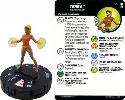 Terra #020 Rebirth DC Heroclix DC: Rebirth Singles *Sin Tarjeta*