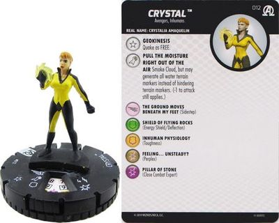 Crystal #012 Avengers Black Panther and the Illuminati Marvel Heroclix Avengers Black Panther and the Illuminati Singles *Sin Tarjeta*