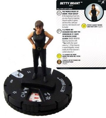 Betty Brant #007 Superior Foes of Spider-Man Marvel Heroclix Marvel: The Superior Foes of Spider-Man Singles *Sin Tarjeta*