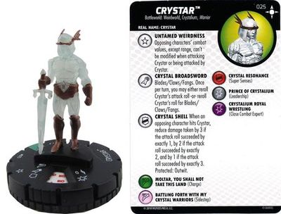 Crystar #025 Secret Wars - Battleworld Marvel Heroclix Marvel: Secret Wars - Battleworld Singles *Sin Tarjeta*