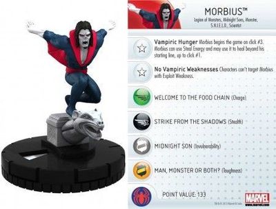 SH Morbius #028 Amazing Spider-Man Marvel Heroclix Amazing Spider-Man Booster Set Singles *Sin Tarjeta*