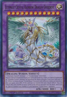 Ultimate Crystal Rainbow Dragon Overdrive - SDCB-EN042 - Ultra Rare 1st Edition Legend of the Crystal Beasts 1st Edition Singles