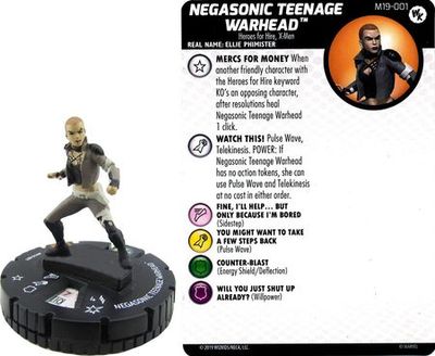 Negasonic Teenage Warhead #M19-001 WizKids Promo Marvel Heroclix Heroclix WizKids Promos *Sin Tarjeta*