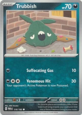 Trubbish - 116/182 - Common Scarlet &amp; Violet: Paradox Rift Singles