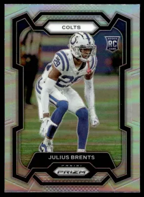 SJ 2023 Panini Prizm Rookie Silver Prizm Julius Brents RC Indianapolis Colts #346