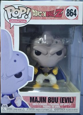 SH1 Majin Buu Figura Funko Pop Dragon Ball Figura Caja Descolorada por el Sol