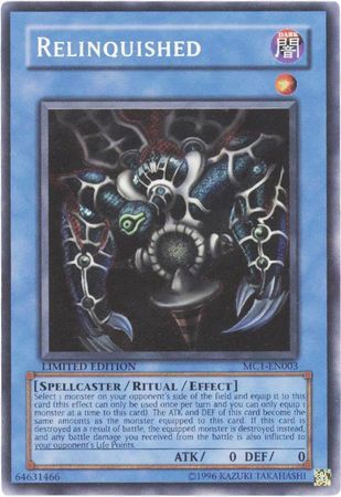 SJ Relinquished - MC1-EN003 - Secret Rare Yu-Gi-Oh! Promo Cards