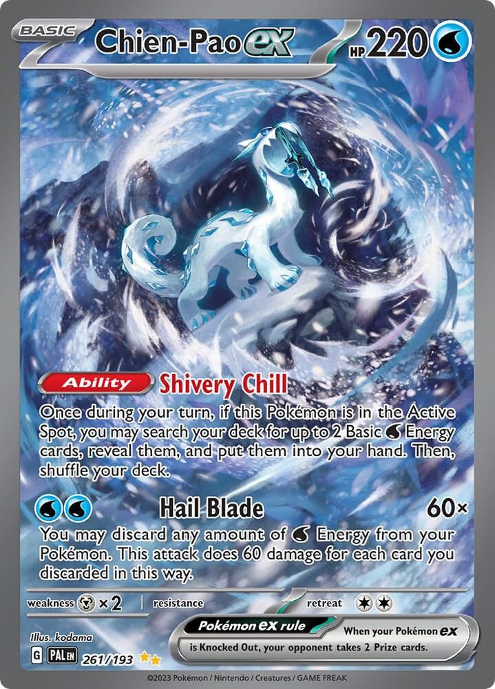 SJ Chien-Pao ex - 261/193 - SV02: Paldea Evolved (PAL) SV02: Paldea Evolved (Espanol)