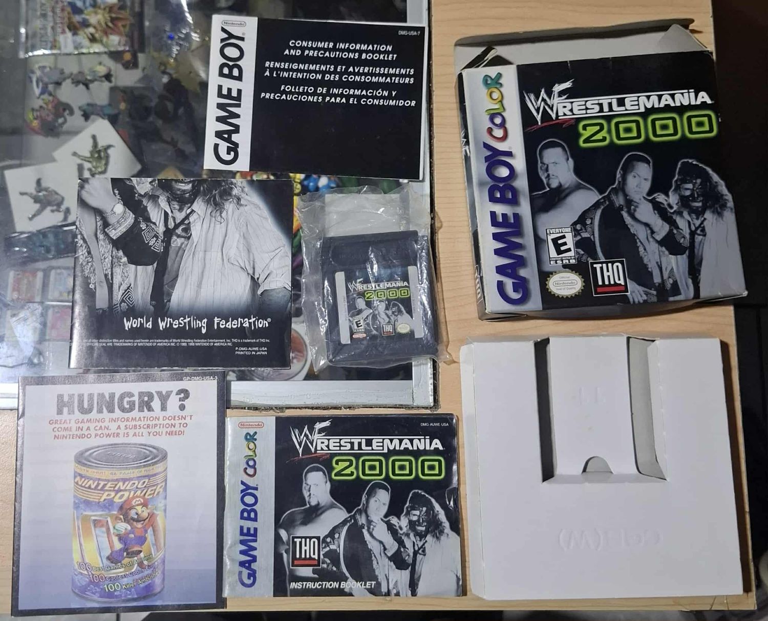 SH1 WWF Wrestlemania 2000 Nintendo Game Boy Color Usado Completo