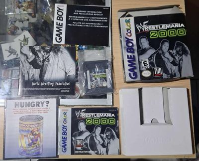 SH1 WWF Wrestlemania 2000 Nintendo Game Boy Color Usado Completo