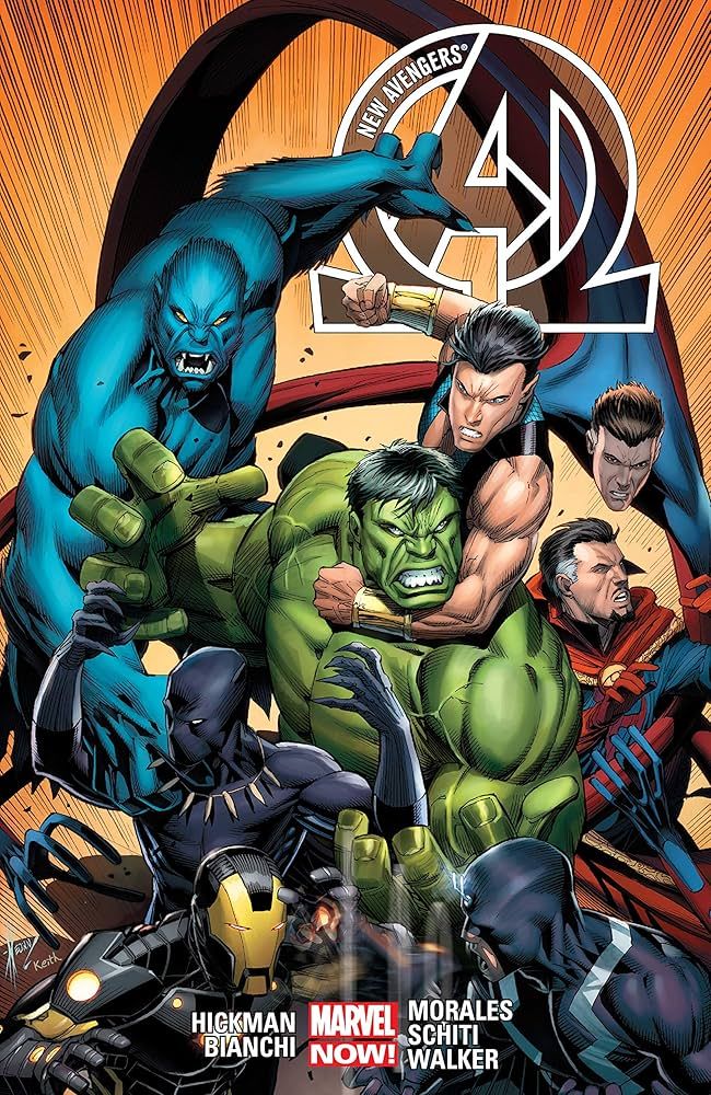 SJ6 New Avengers Comic Tapa Dura Ingles