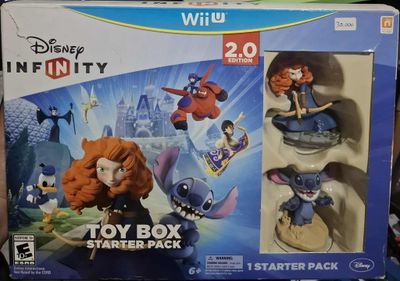 SH1 Disney Infinity Toy Box Starter Pack Nintendo Wii U Juego Nuevo Sellado, Caja de Carton Abirta