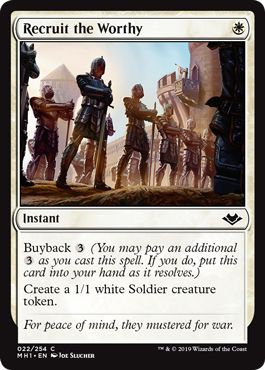 SJ Recruit the Worthy 022/254 Modern Horizons Singles