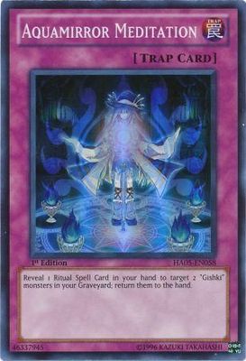 SJ Aquamirror Meditation - HA05-EN058 - Super Rare 1st Edition Hidden Arsenal 5