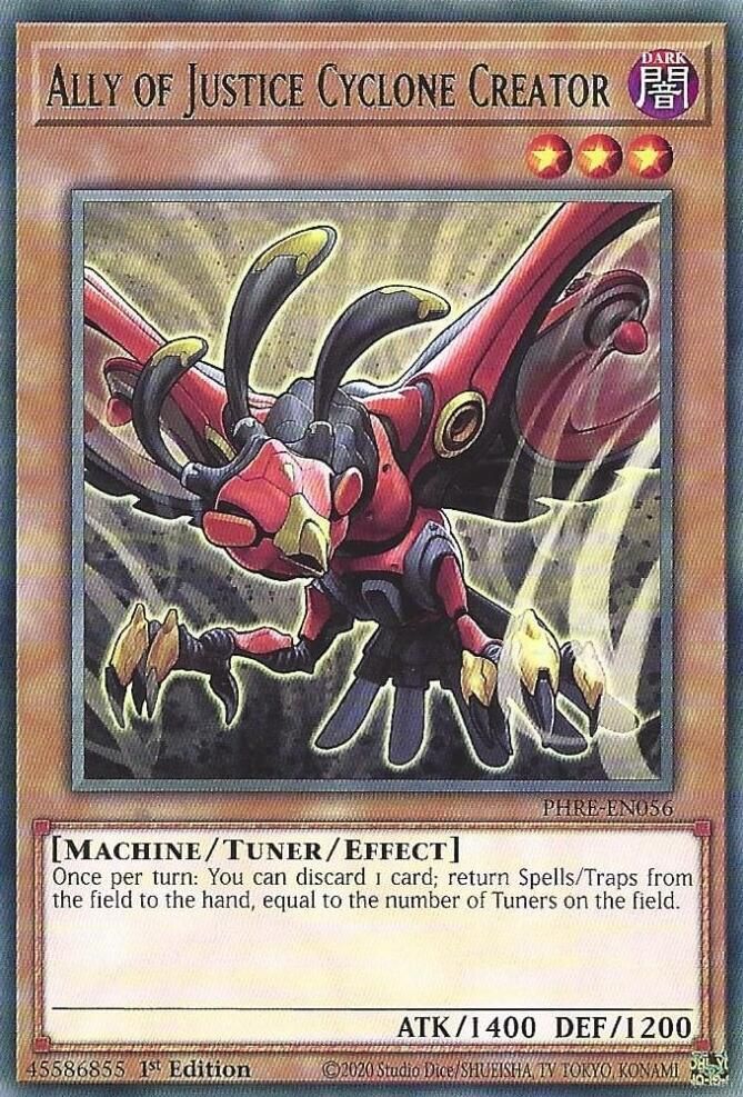 SJ Ally of Justice Cyclone Creator - Phantom Revenge (PHRE) Phantom Revenge Rare