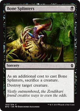 SJ Bone Splinters 105/274 - Battle for Zendikar Singles