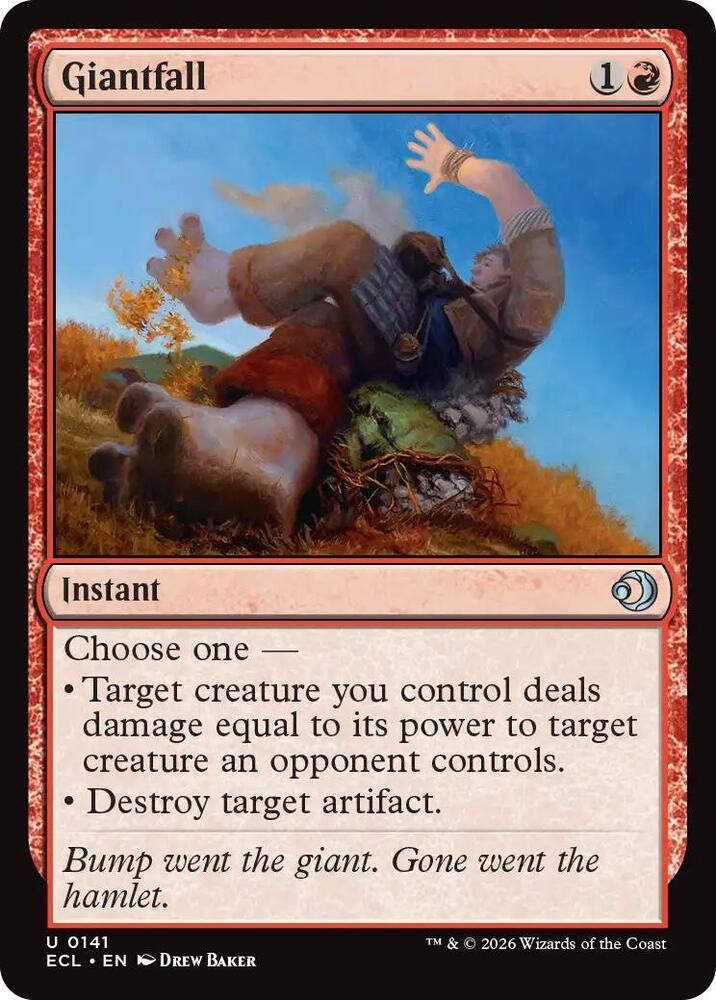 SJ Giantfall - Lorwyn Eclipsed (ECL) Lorwyn Eclipsed
