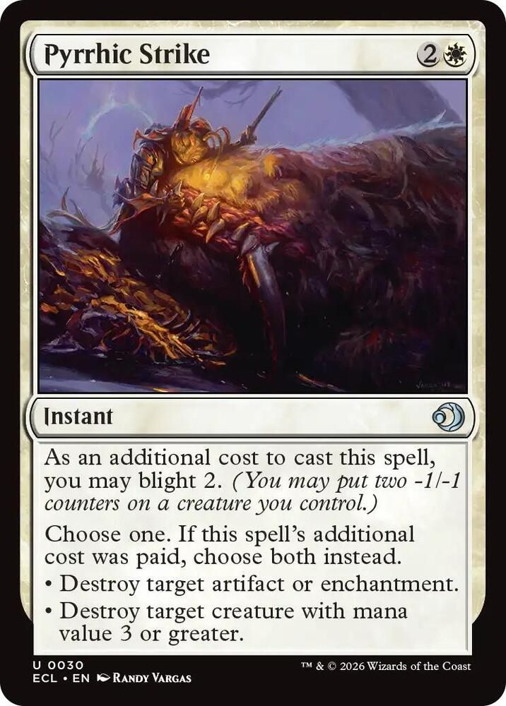 SJ Pyrrhic Strike - Lorwyn Eclipsed (ECL) Lorwyn Eclipsed