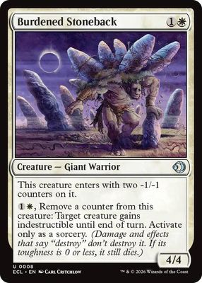 SJ Burdened Stoneback - Lorwyn Eclipsed (ECL) Lorwyn Eclipsed