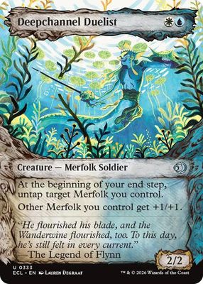 SJ Deepchannel Duelist (Showcase) - Lorwyn Eclipsed (ECL) Lorwyn Eclipsed