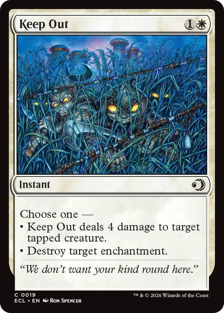 SJ Keep Out - Lorwyn Eclipsed (ECL) Lorwyn Eclipsed