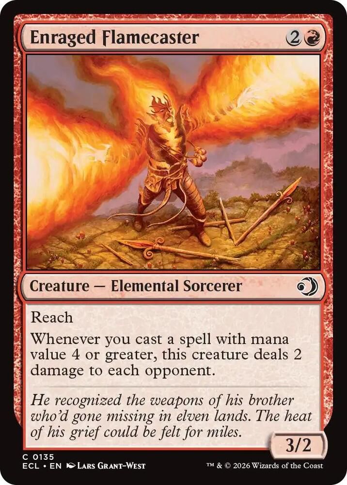 SJ Enraged Flamecaster - Lorwyn Eclipsed (ECL) Lorwyn Eclipsed