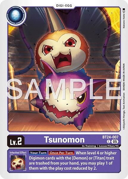SJ Tsunomon - Time Stranger (BT-24) Time Stranger