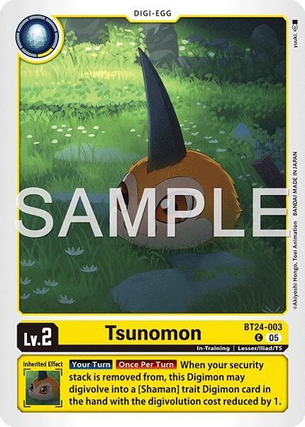 SJ Tsunomon (BT24-003) - Time Stranger (BT-24) Time Stranger