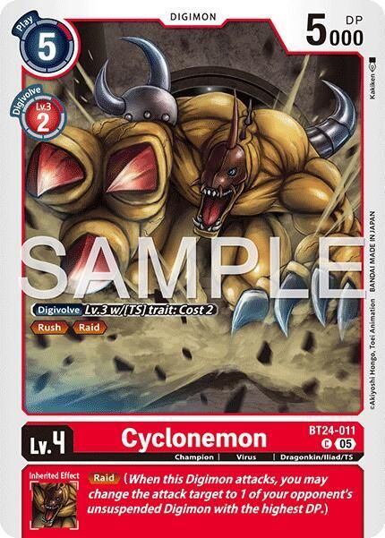 SJ Cyclonemon - Time Stranger (BT-24) Time Stranger