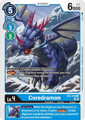 SJ Coredramon - EX3-018 - Draconic Roar (EX03) Draconic Roar