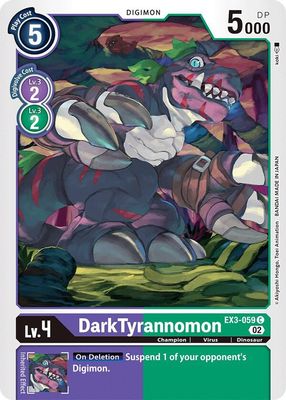 SJ DarkTyrannomon - Draconic Roar (EX03) Draconic Roar