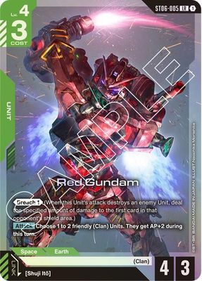 SJ Red Gundam - Starter Deck 06: Clan Unity (ST06) Starter Deck 06: Clan Unity