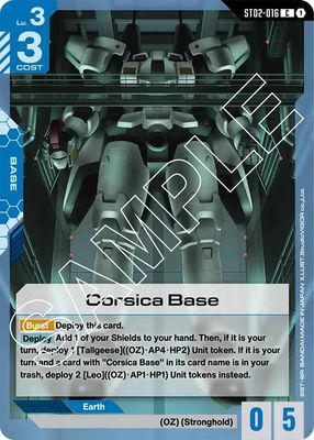 SJ Corsica Base - Starter Deck 02: Wings of Advance (ST02) Starter Deck 02: Wings of Advance