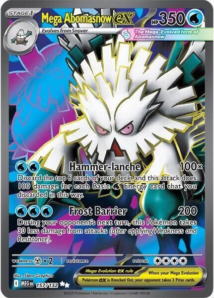 SJ Mega Abomasnow ex - 157/132 - ME01: Mega Evolution (MEG) ME01: Mega Evolution