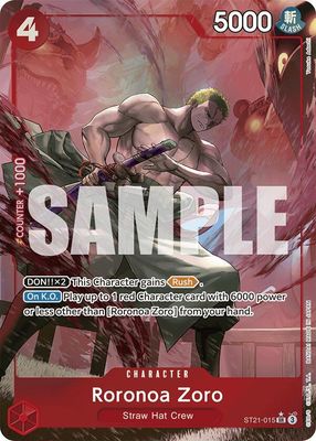 SJ Roronoa Zoro (Parallel) - Starter Deck EX: Gear 5 (ST21) Starter Deck EX: Gear 5