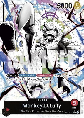 SJ Monkey.D.Luffy (001) (Parallel) - Starter Deck EX: Gear 5 (ST21) Starter Deck EX: Gear 5