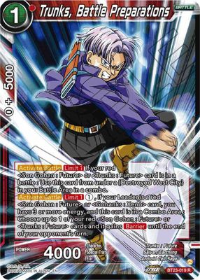 SJ Trunks, Battle Preparations - Perfect Combination (BT23) Perfect Combination Foil