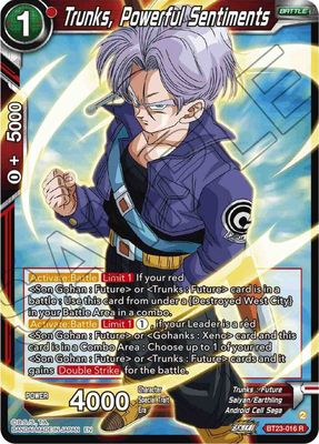 SJ Trunks, Powerful Sentiments - Perfect Combination (BT23) Perfect Combination Foil