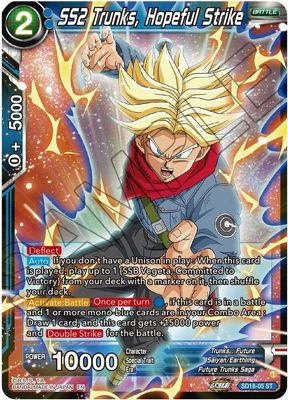 SJ SS2 Trunks, Hopeful Strike - Dawn of the Z-Legends (DBS-B18) Dawn of the Z-Legends Foil