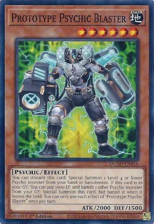 SJ Prototype Psychic Blaster - Duelist's Advance (DUAD) Duelist's Advance