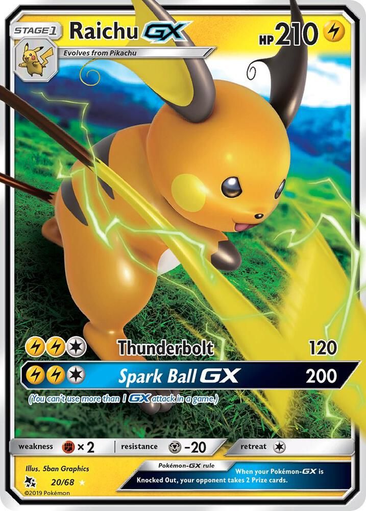 SJ Raichu GX - Hidden Fates (HIF) Hidden Fates